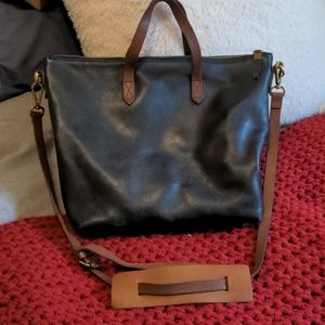 Madewell large zip transport tote